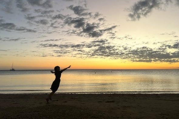 キレイな海と空と夕日