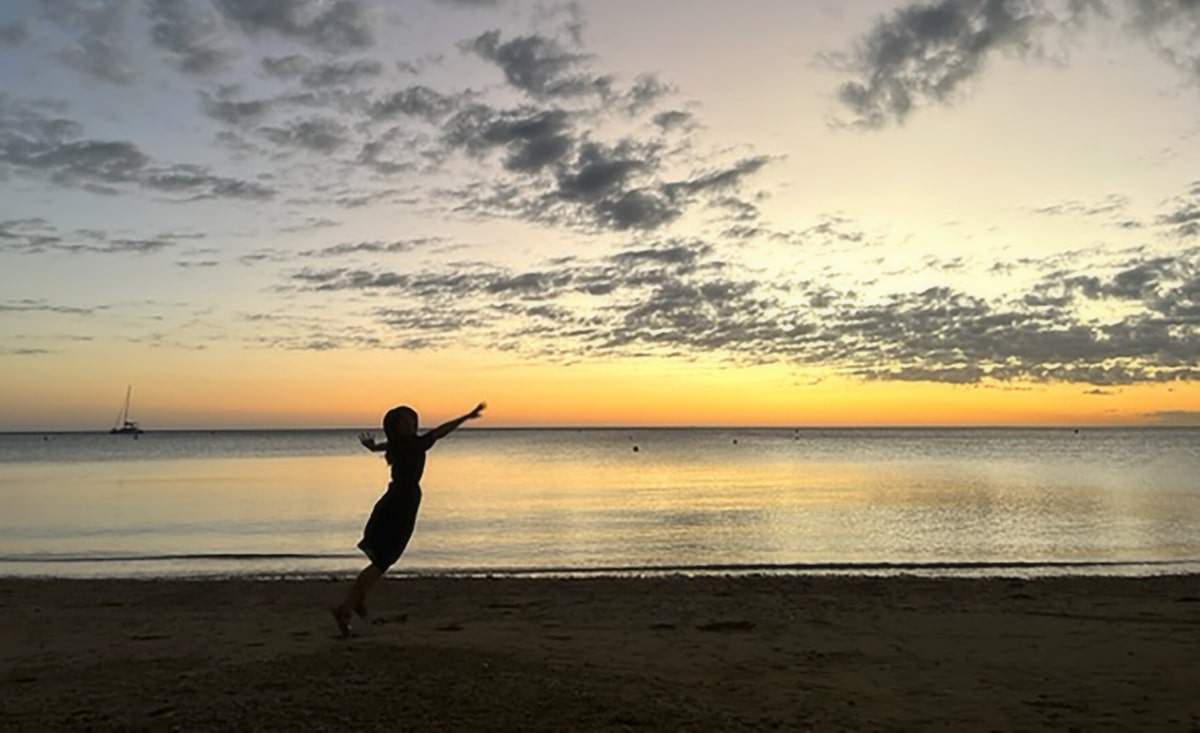 キレイな海と空と夕日