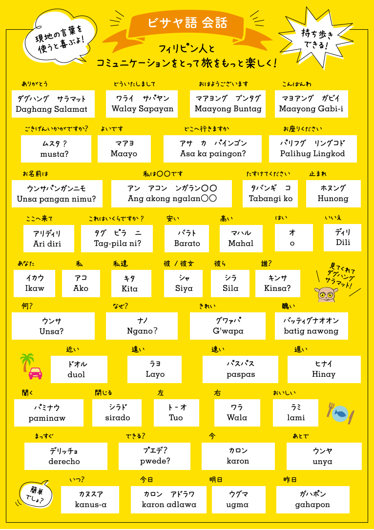 ビサヤ語会話シート