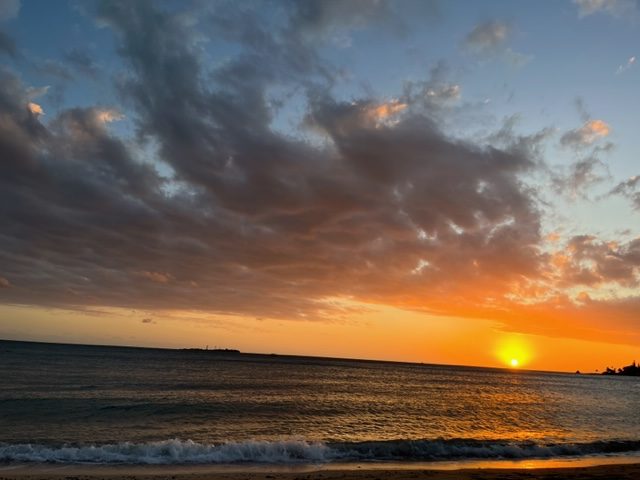 信じられないくらいキレイな夕日