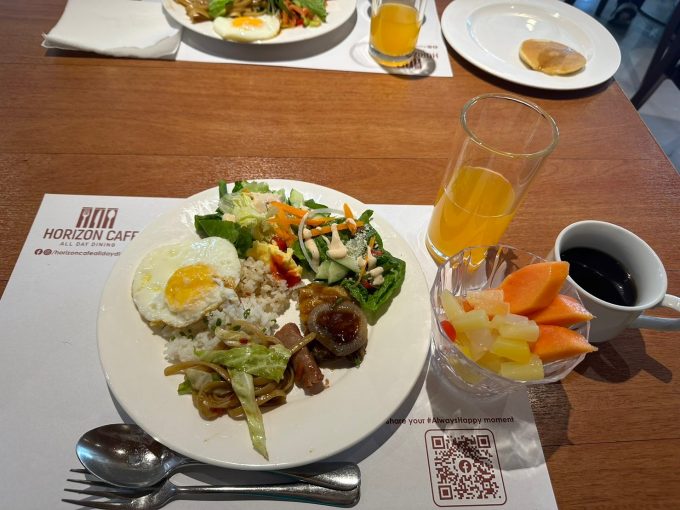 ホテル101マニラでの朝食